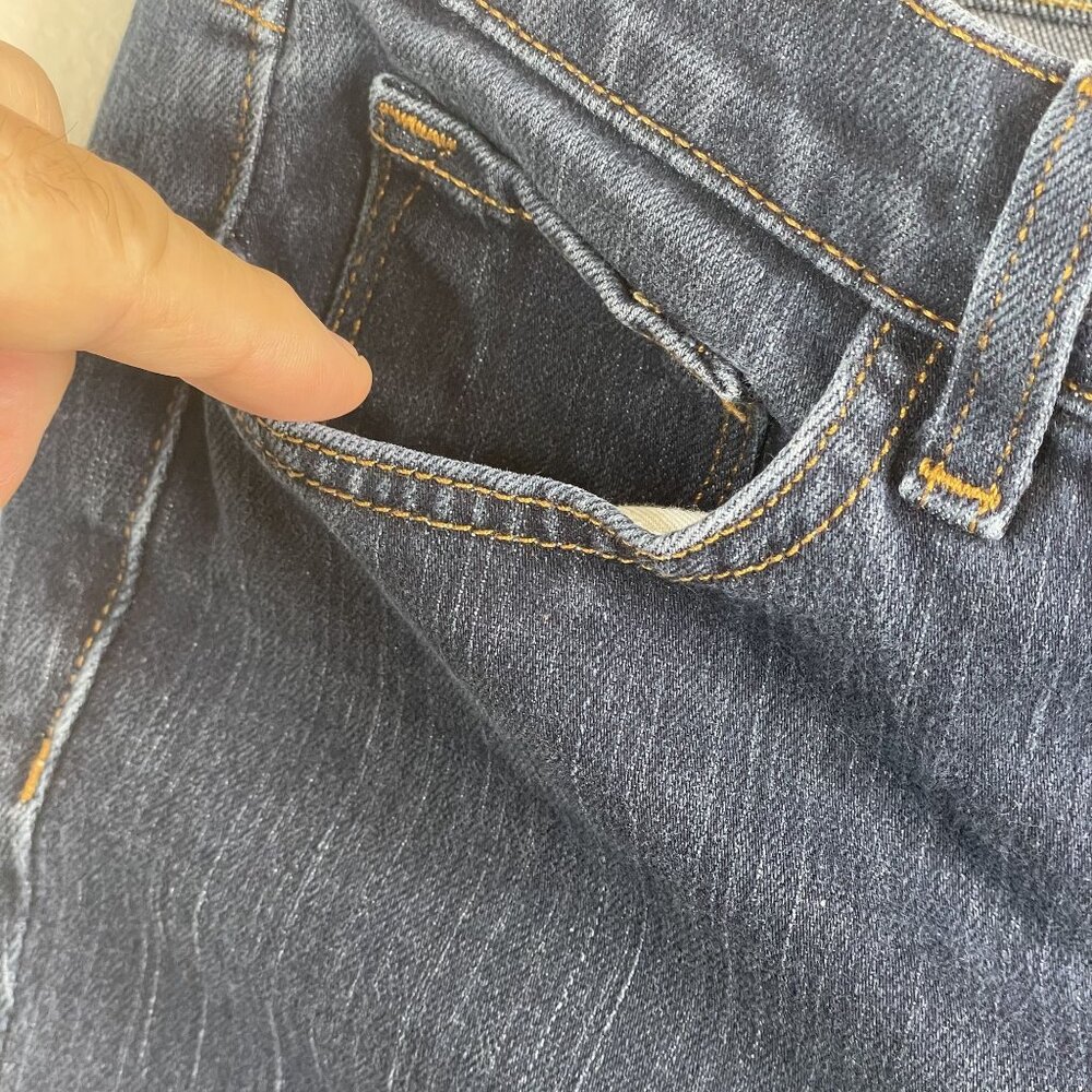 J Brand Womens Low Rise Jeans 27 x 32 Ink Blue Stretch Denim Straight - Picture 4 of 12